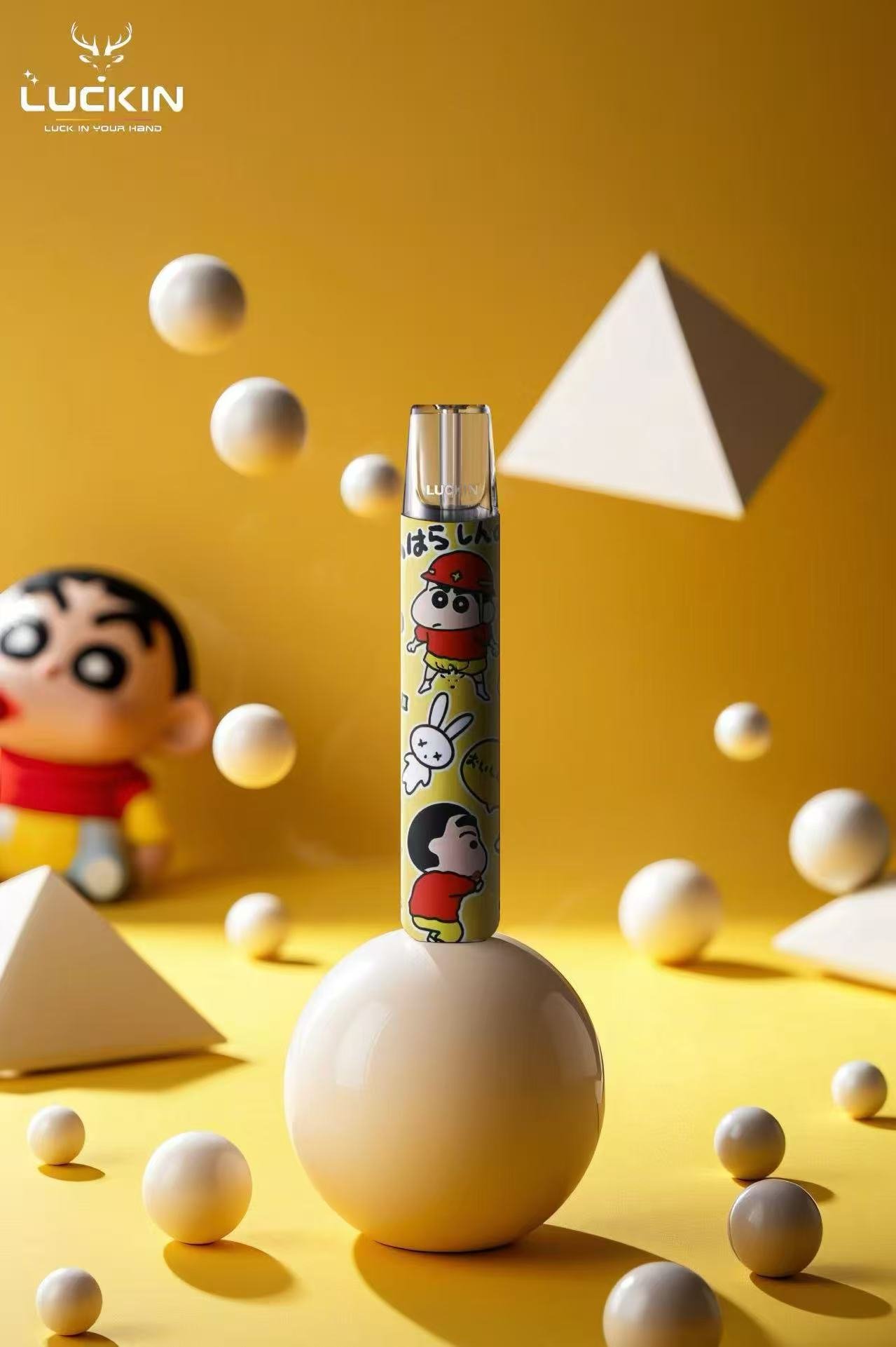 LUCKIN主機 限量版幸運煙桿 蠟筆小新 鬼小子 台灣現貨 711到付 1 LUCKIN 幸運主機