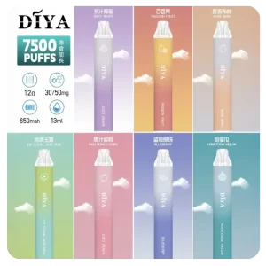 Diya 7500 Puffs 拋棄式電子煙 叮啞一次性煙桿 新款上市 可充電霧化桿 711到付 2 叮哑7500口