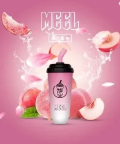 【MEEL奶茶杯】拋棄式6000口電子煙 蒸汽天堂 台灣現貨 711到付 9 MEEL奶茶杯 水蜜桃 320x320.jpg